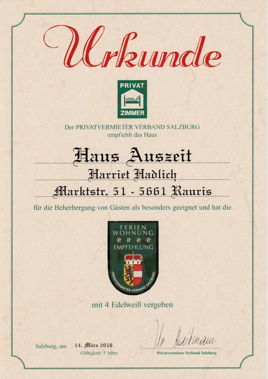 Haus Auszeit Apartment เราริส ภายนอก รูปภาพ